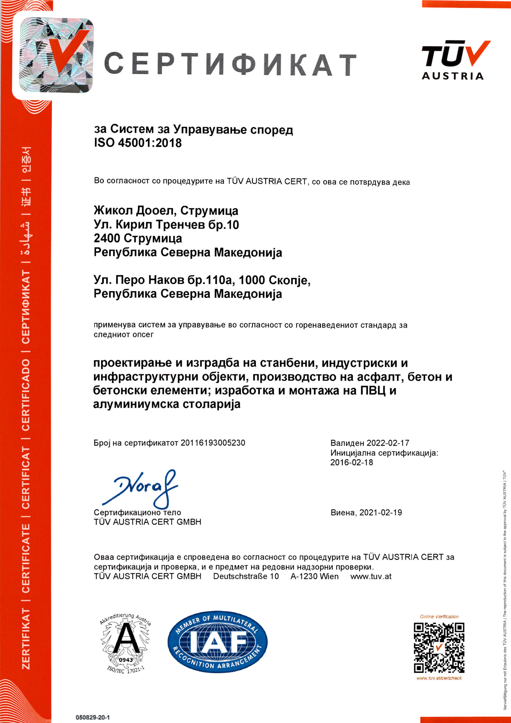 ISO 45001 - mkd