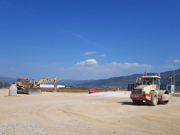 Tirz Struga - construction of a single-track road node